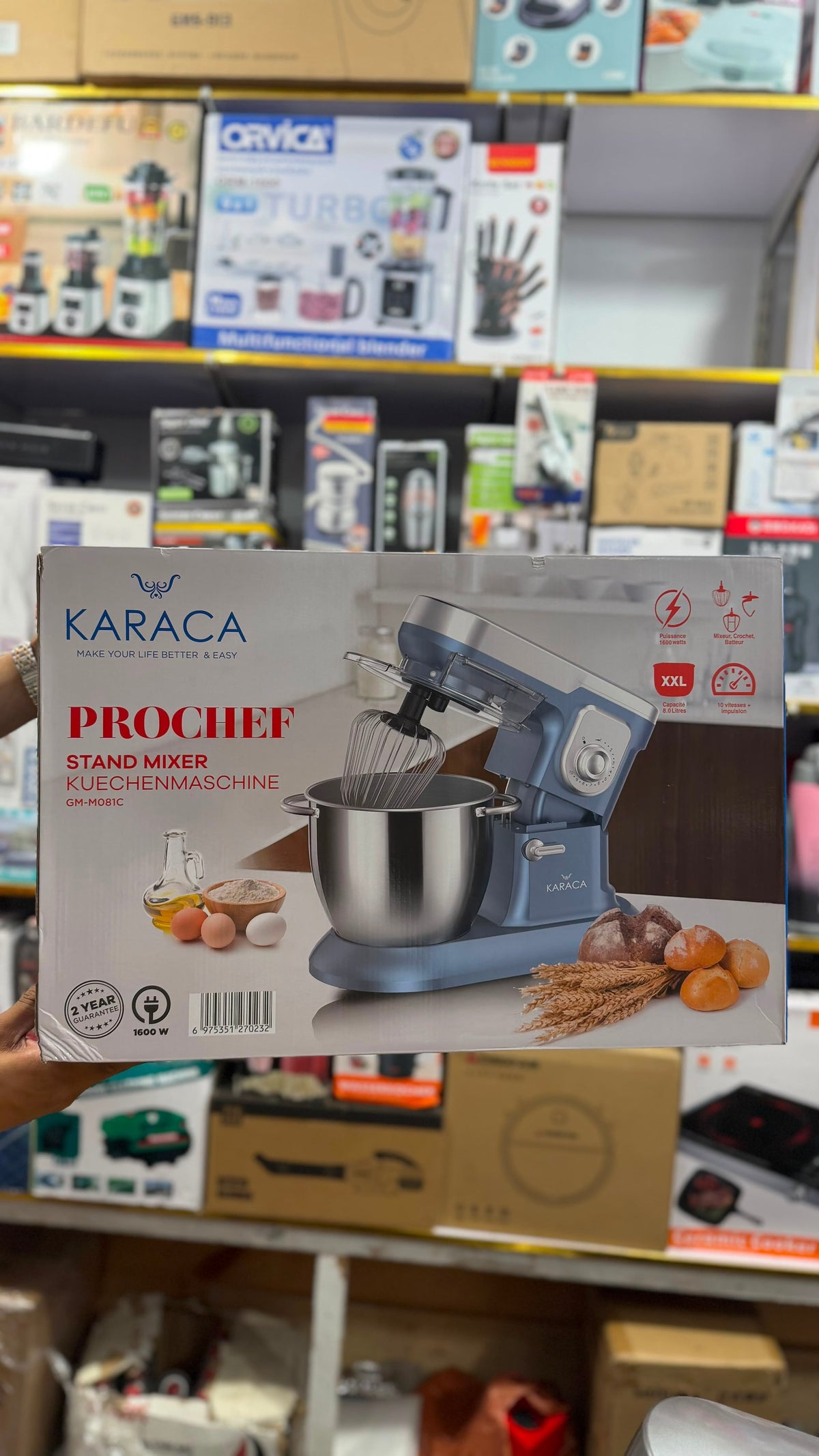 KARACA Prochef Stand Mixer 8L
