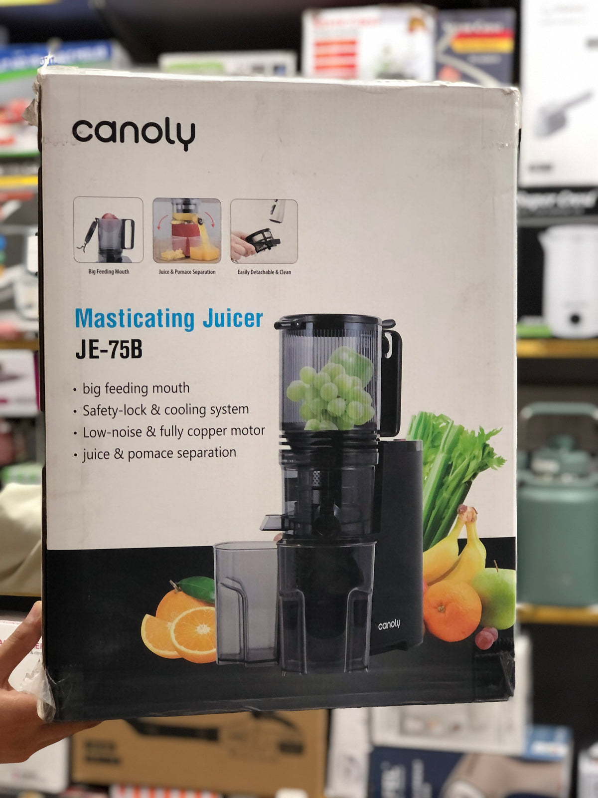 Canoly Cold Press Slow Juicer JE-75B