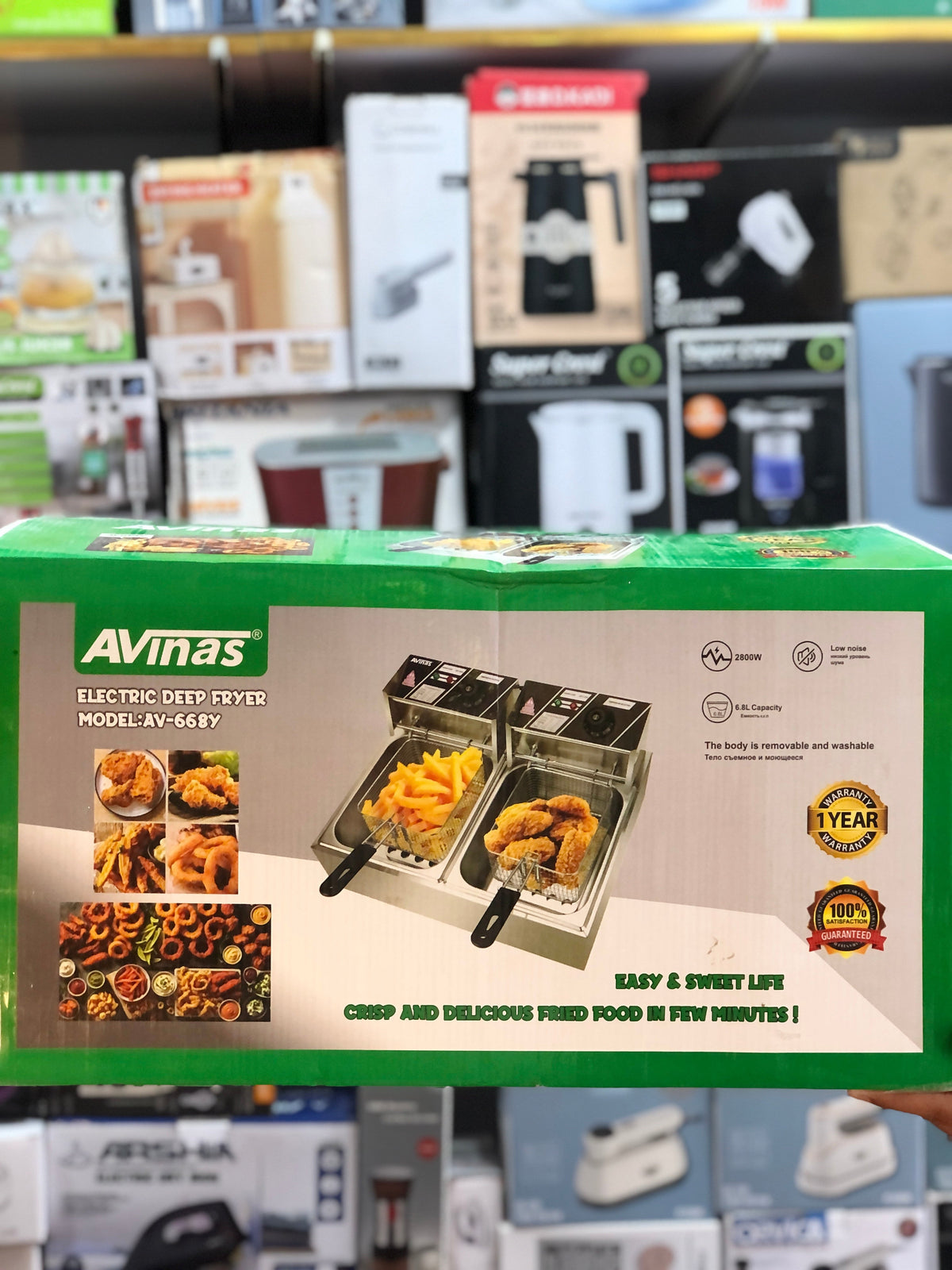Avinas Double 6.8L+6.8L Deep Fryer AV-668y