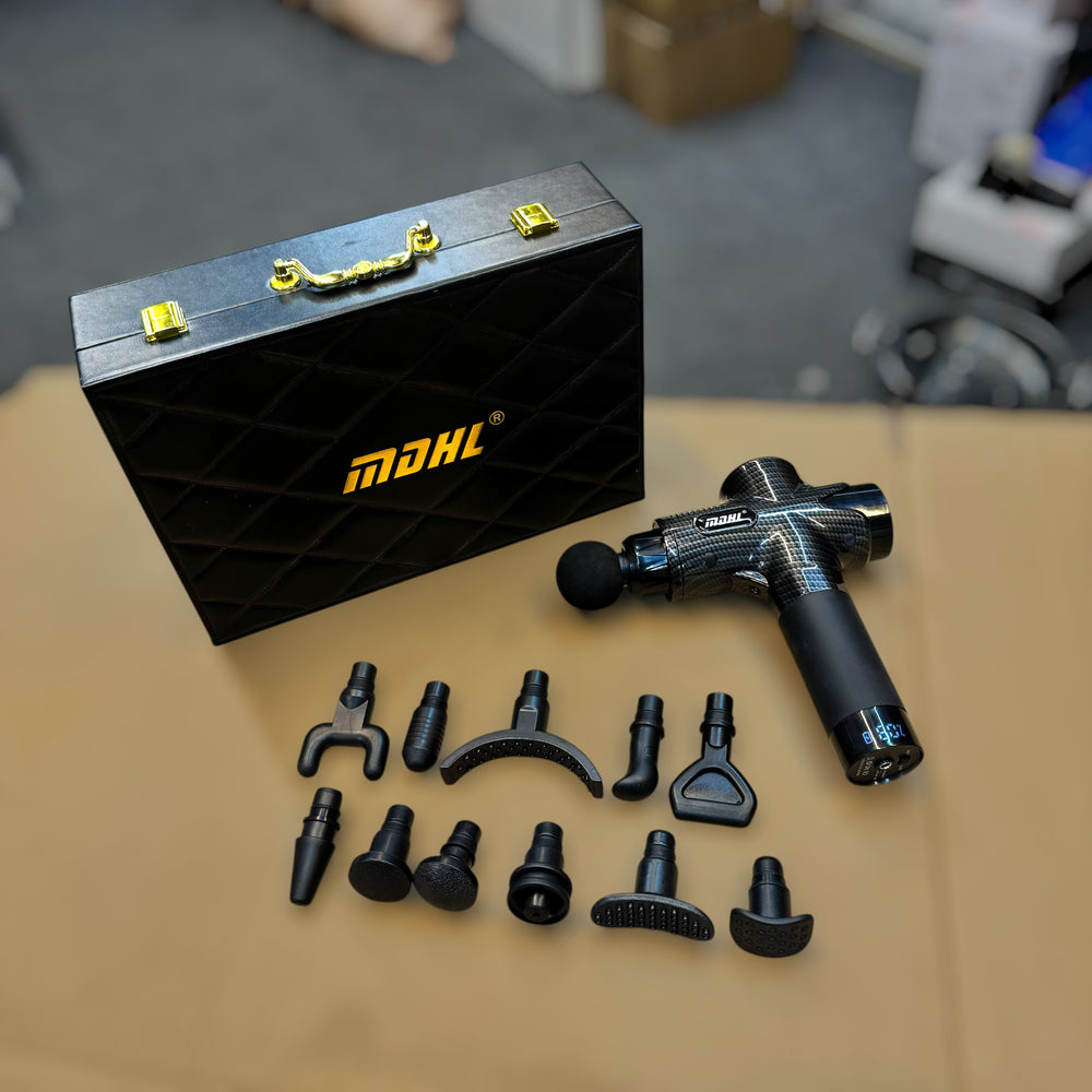 Imported MDHL 12-in-1 Powerful Massager with Leather Case