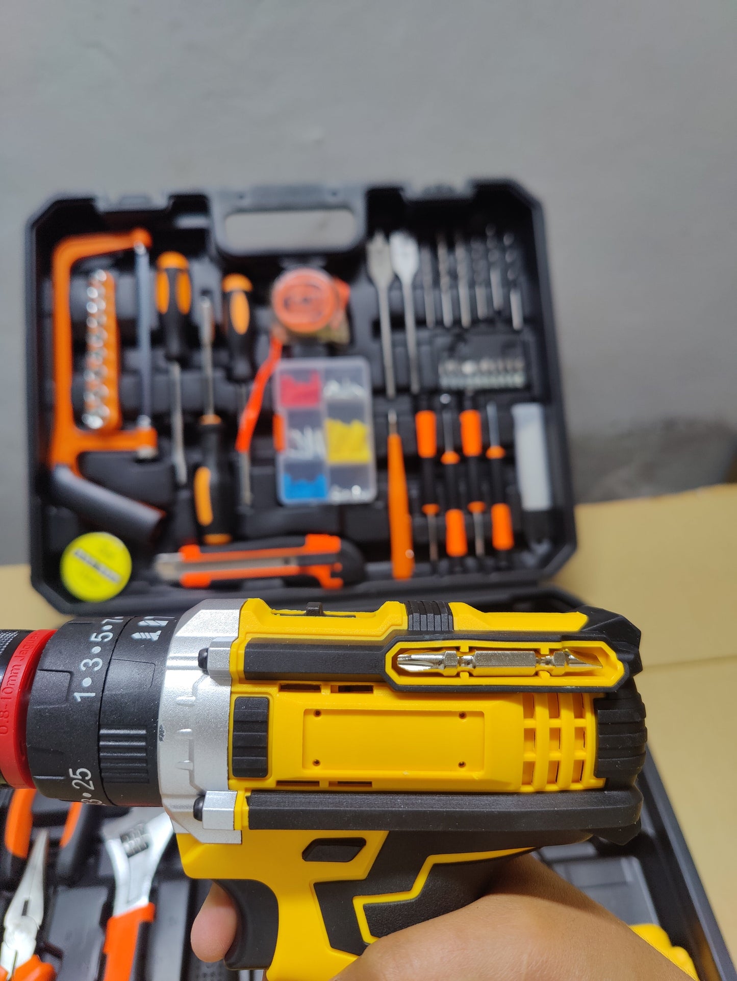 Imported 117pcs Cordless Screwdriver & Power Tool Set with Storage Case