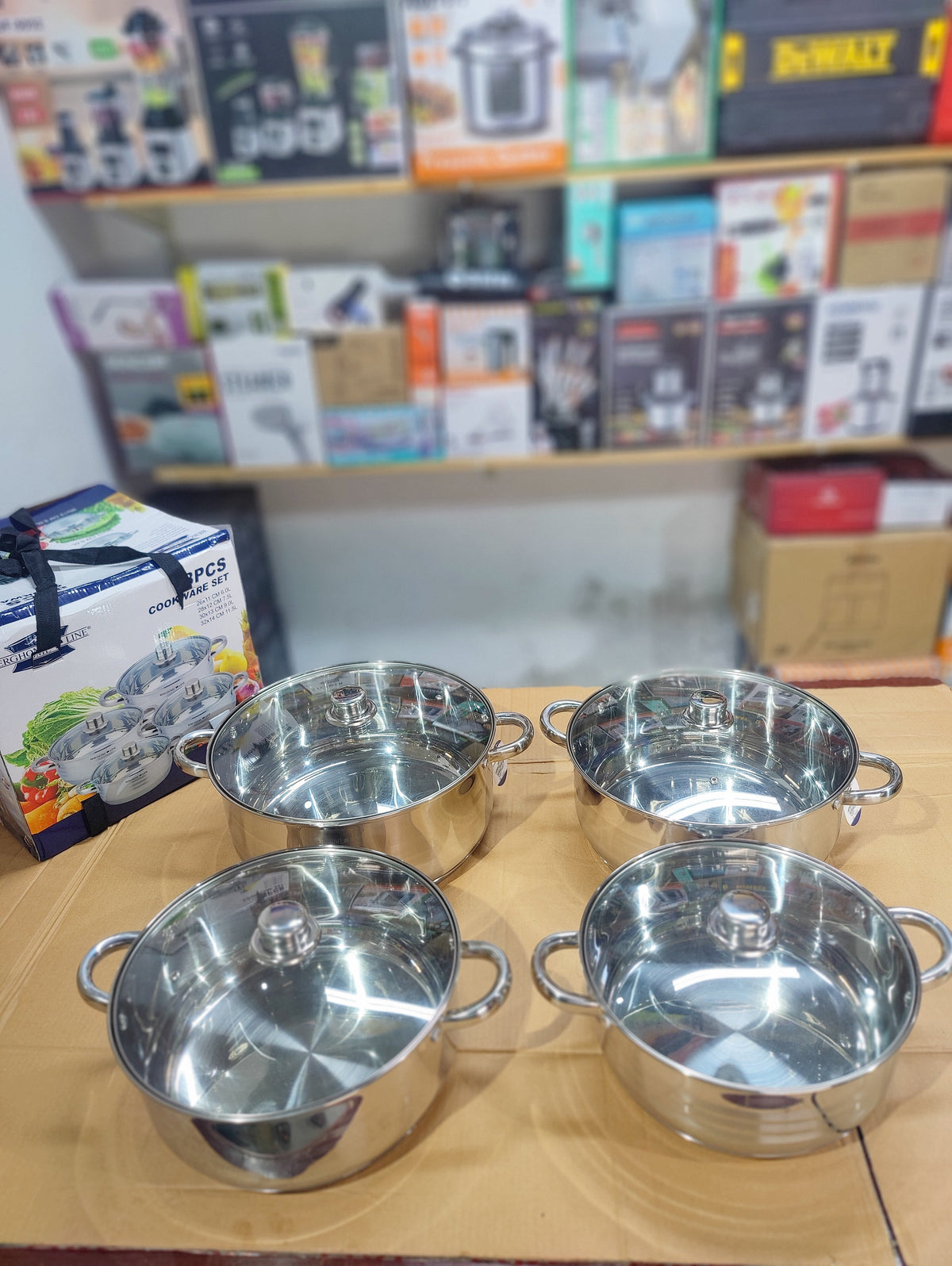 Imported BERGHOME 4 Piece Cookware Set