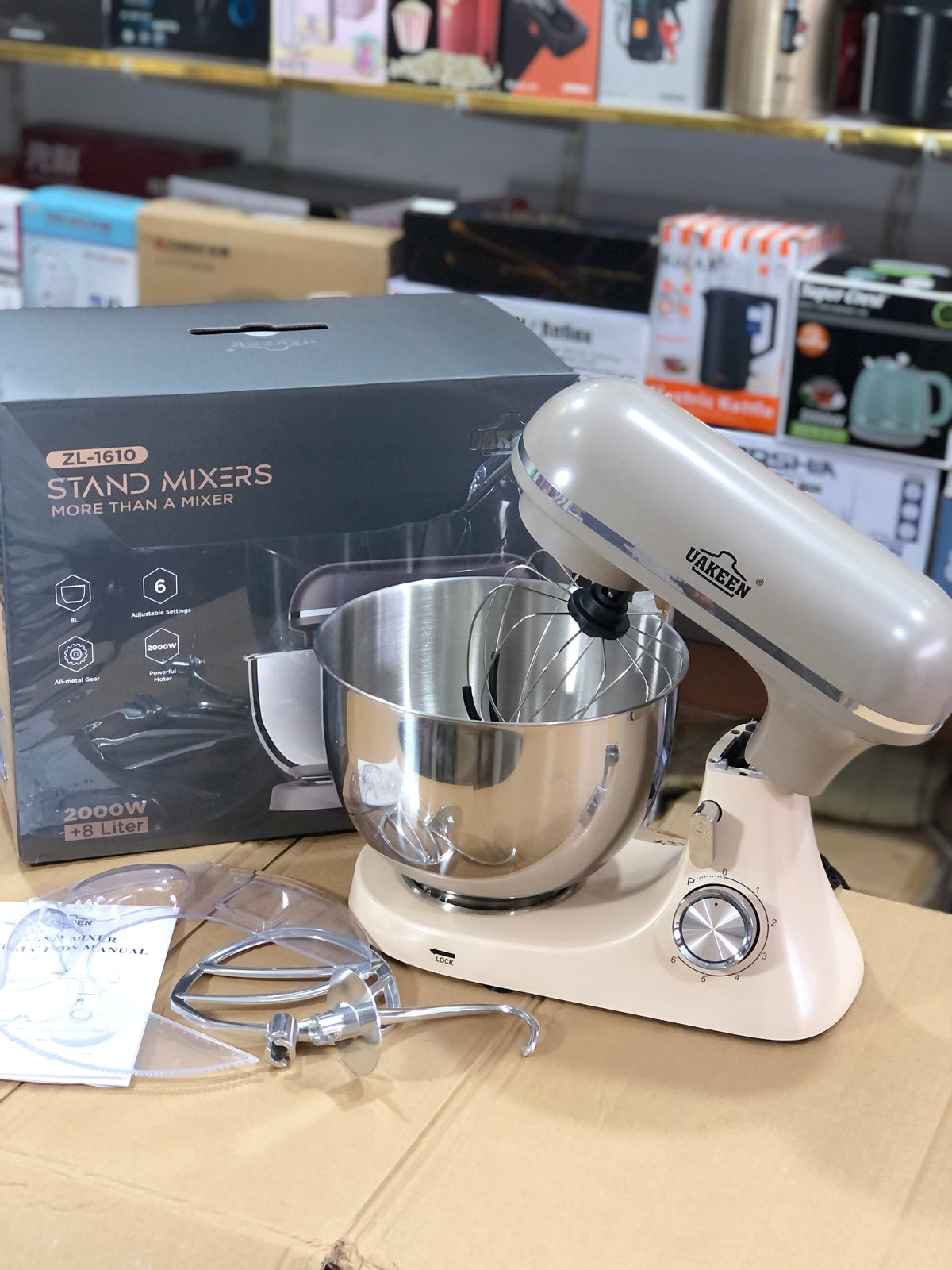 Uakeen 8L Stand Mixer ZL-1610