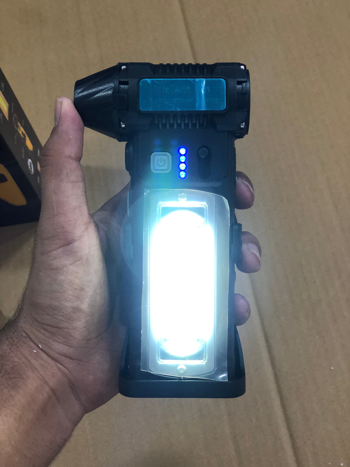 Turbo Jet Blower 5in 1 Fan Powerful Flashlight with Cuter