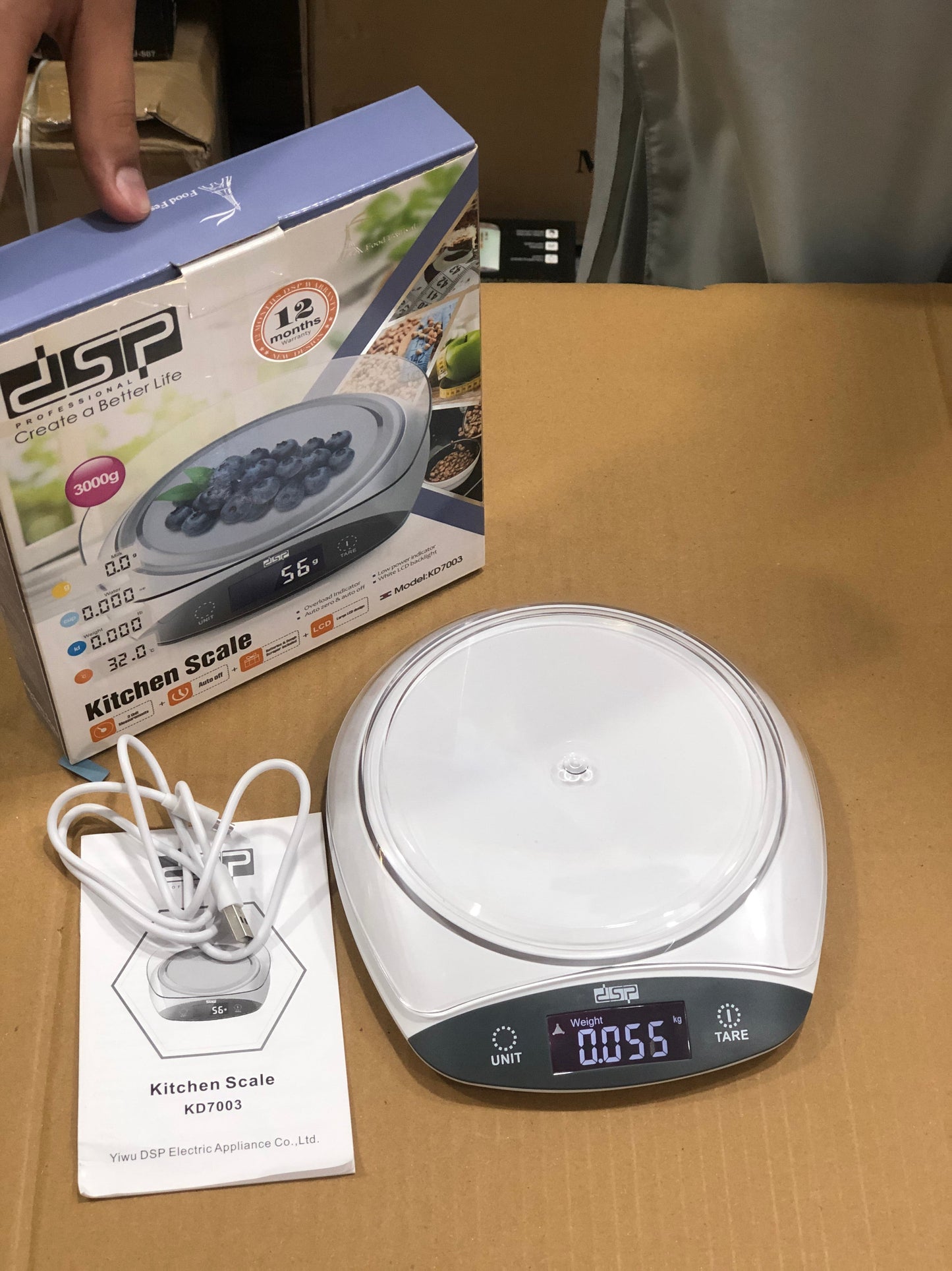 DSP 3KG Kitchen Scale KD7003
