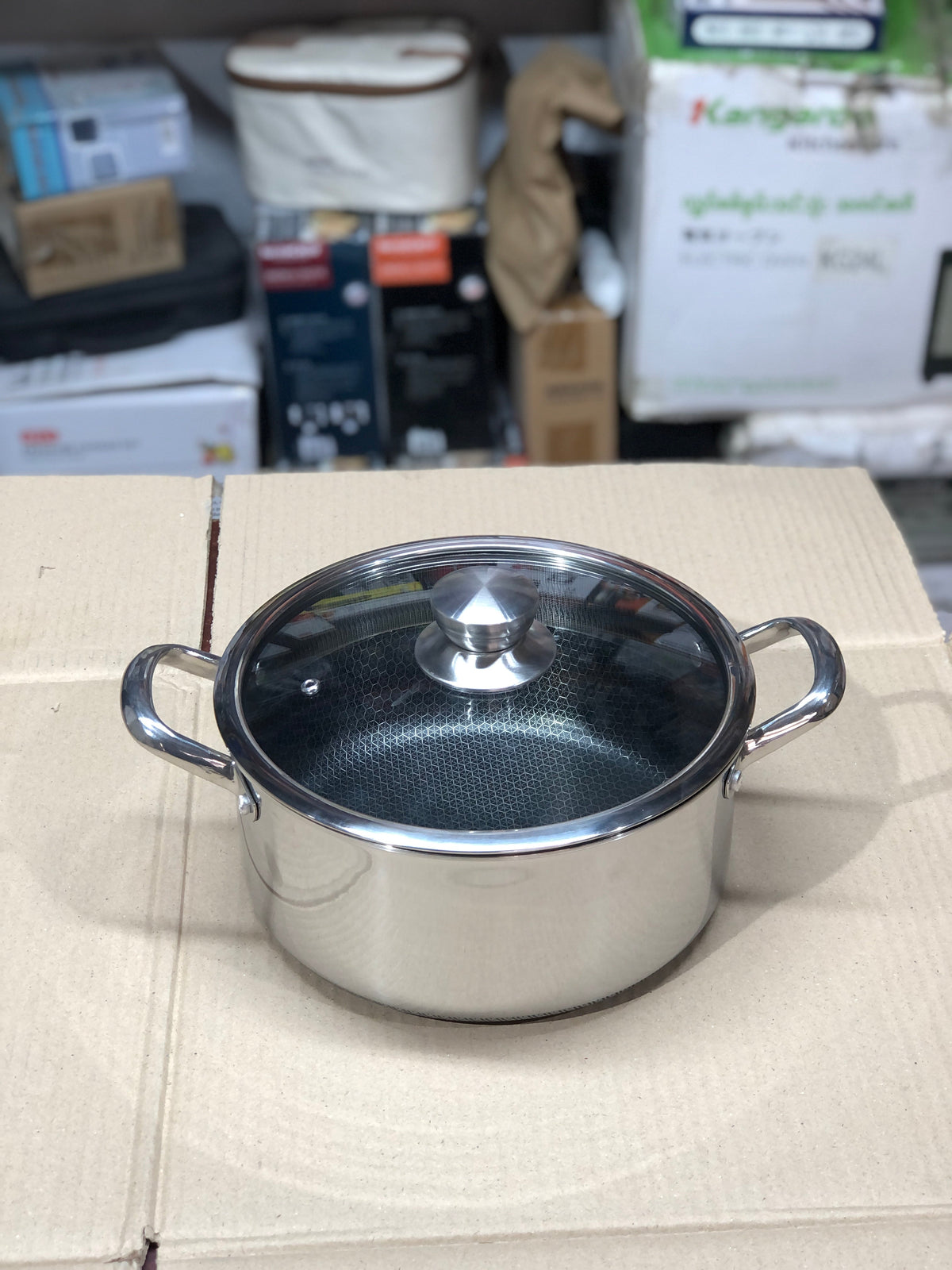 Imported Honey Comb Deep Open 4pc Cookware Set