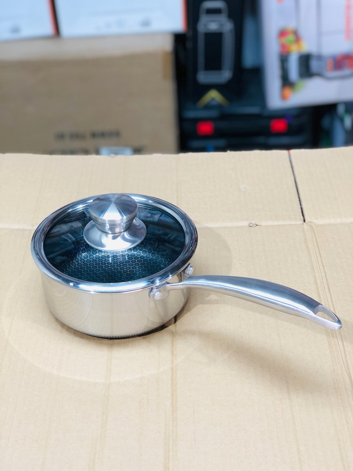 Laser Crafted Honeycomb Sauce Pan