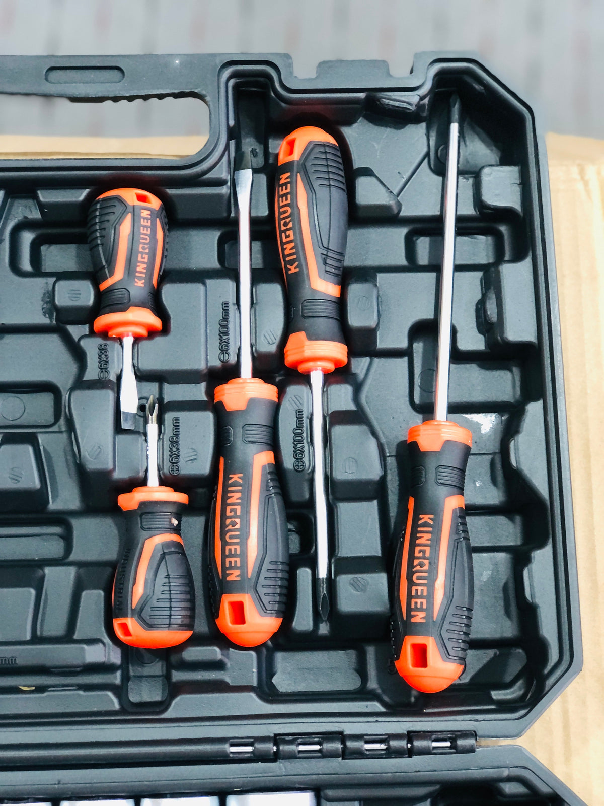 Kings Queen 58 Pieces Chromium Stainless Steel Tool Kit Set