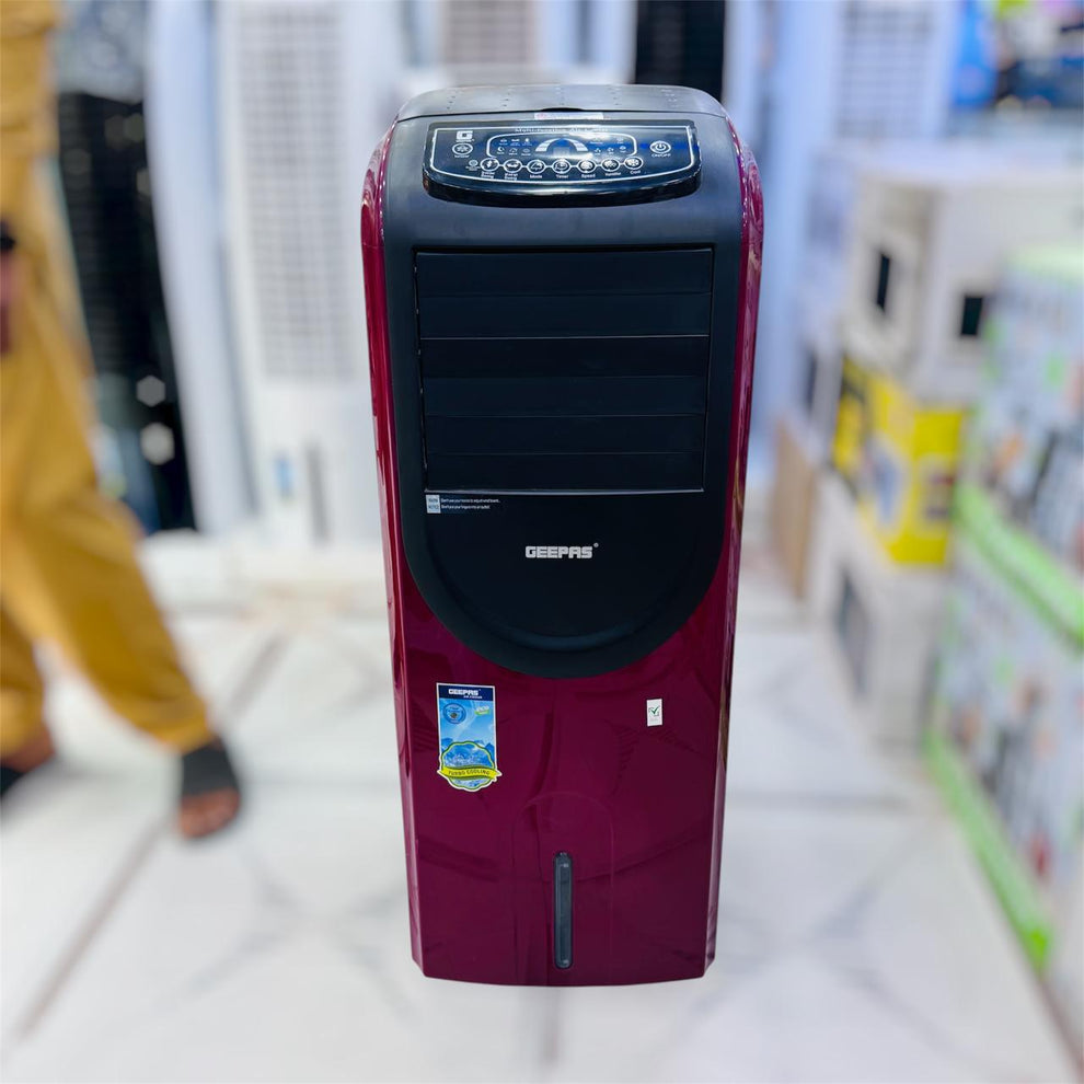 Geepas Tower Air Cooler With Remote & LED Screen Control
